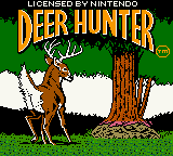 Deer Hunter title screen for GameBoy Color